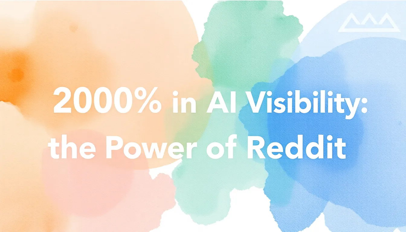 AI दृश्यता में 2000% वृद्धि: REDDIT की शक्ति